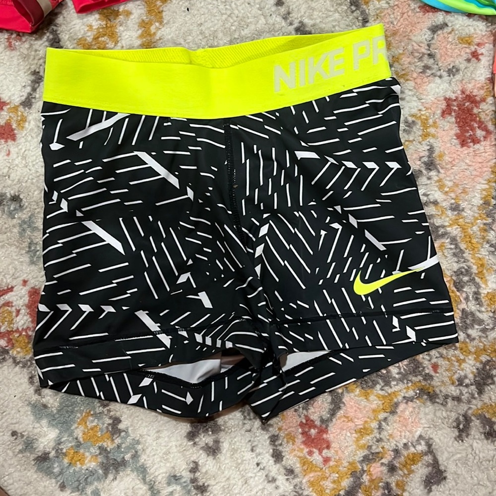 Multi colored nike pro spandex